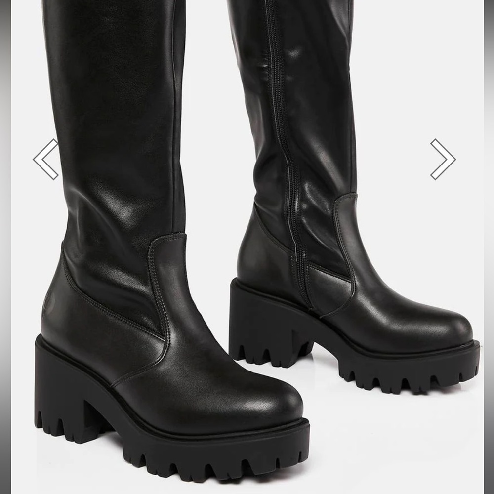 Dolls Kill Sarin Knee High Boots